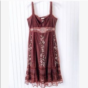 Anthropologie Lithe Language of Flowers Dress 8